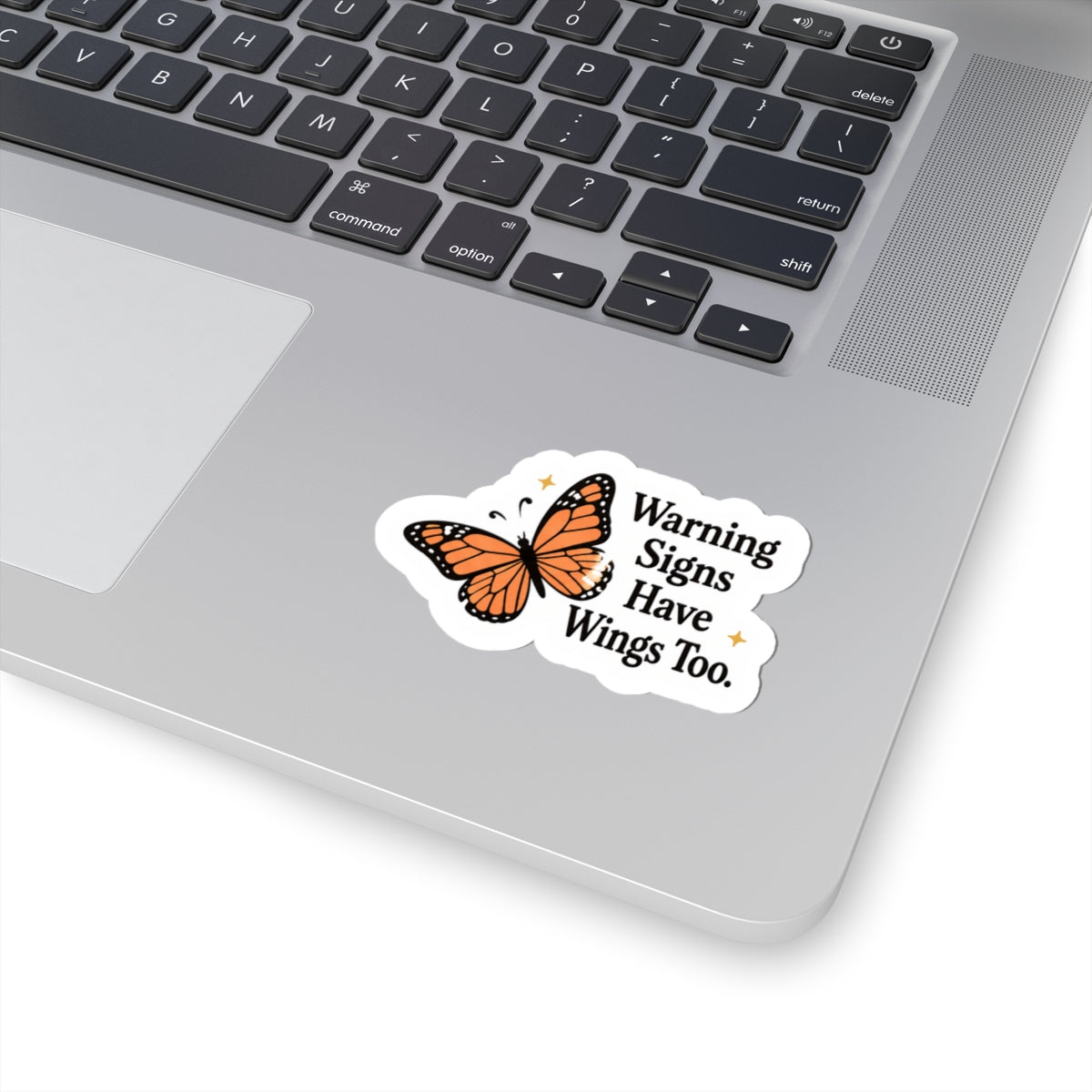 Warning Signs Have Wings Too Sticker