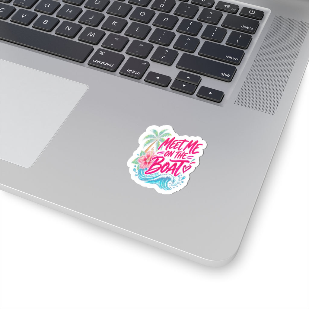 Meet Me on the Boat Tropical Sticker 🌴🌊💕