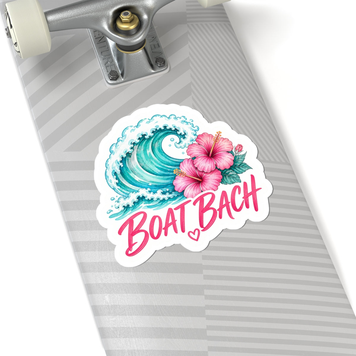 Boat Bach Tropical Wave Sticker 🌊🌺💗