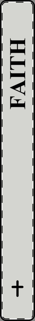Faith Cross Vertical Bar Pendant — Made With Purpose