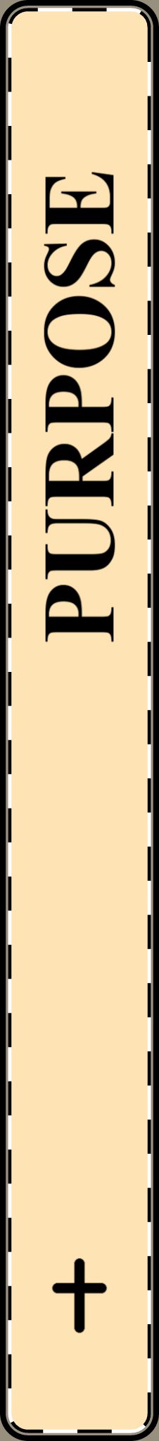 Purpose Cross Vertical Bar Pendant