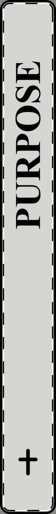 Purpose Cross Vertical Bar Pendant