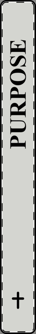 Purpose Cross Vertical Bar Pendant
