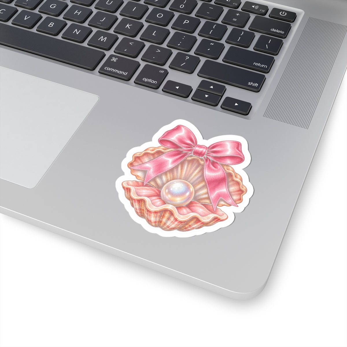 Pearl in a Bow Seashell Sticker 🎀🐚