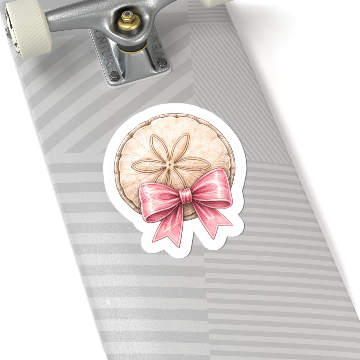 Pretty Little Sand Dollar Bow Sticker