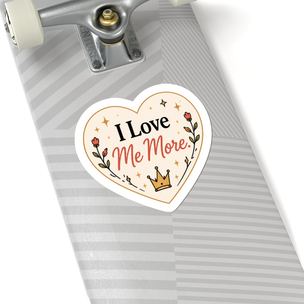 I Love Me More Heart Sticker