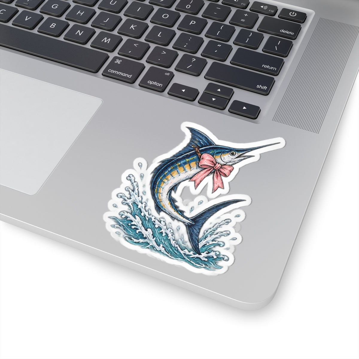 Pink Bow Marlin Sticker 🎀🎣🌊