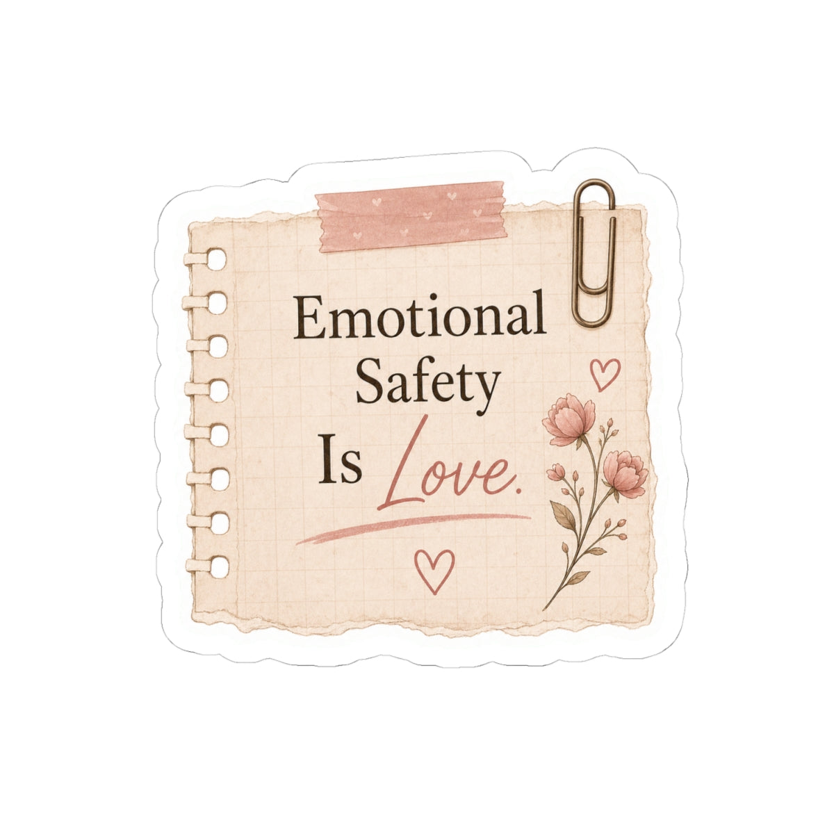 Emotional Safety Is Love Sticker