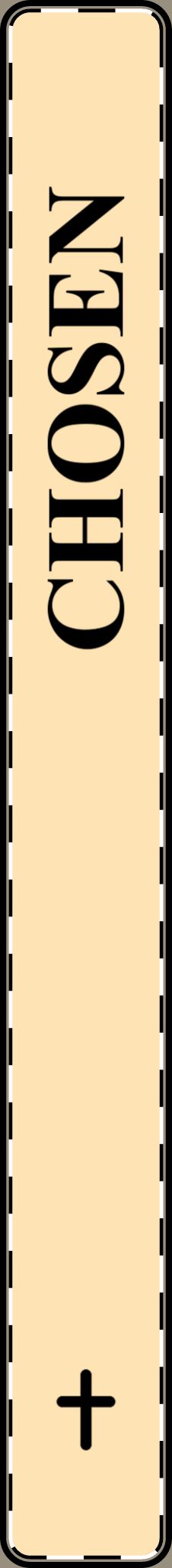Chosen Cross Vertical Bar Pendant