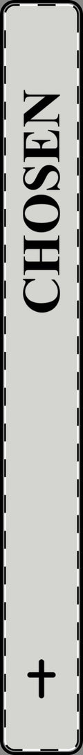 Chosen Cross Vertical Bar Pendant