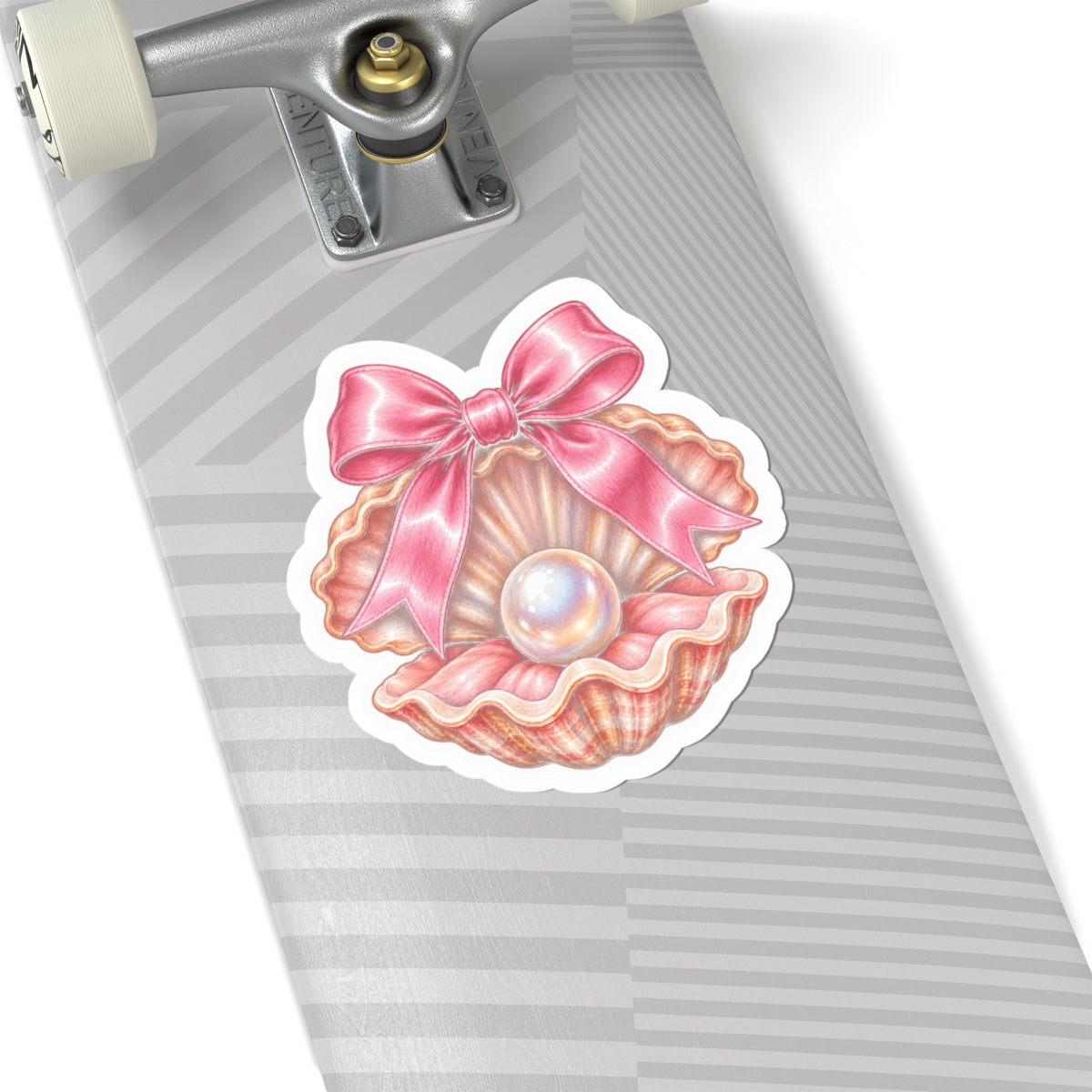 Pearl in a Bow Seashell Sticker 🎀🐚