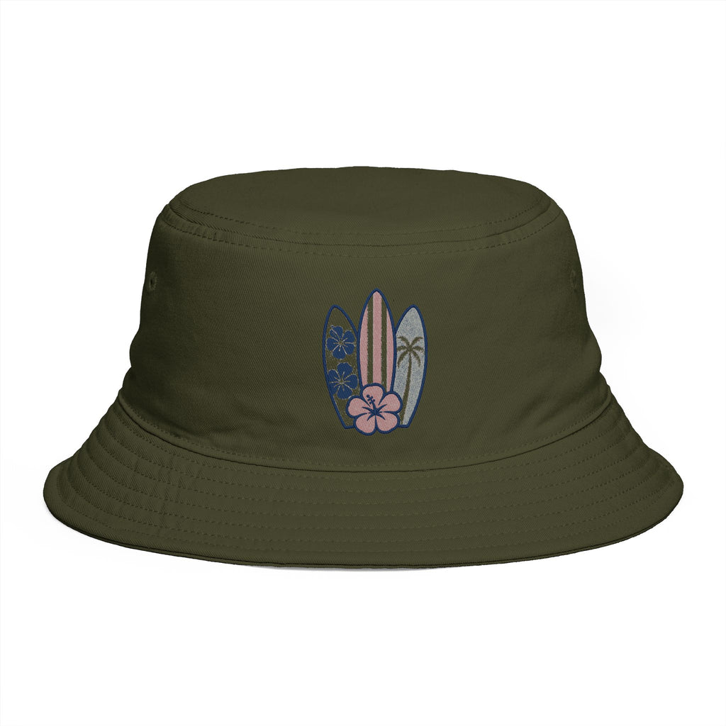 Surfboard Floral Bucket Hat