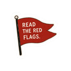 Read the Red Flags Sticker