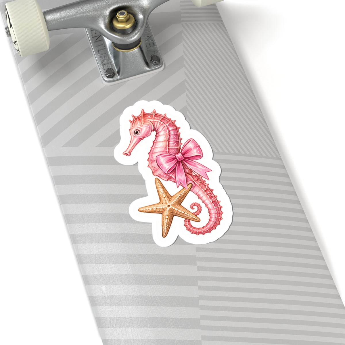 Pink Seahorse Sticker 🎀🌊