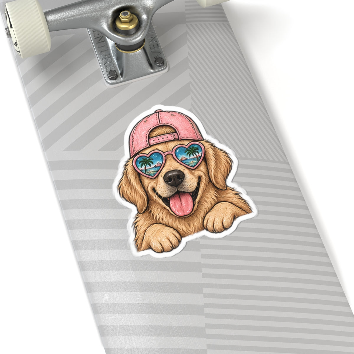 Beach Pup Sticker 🐶🌴🩷