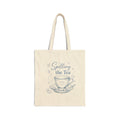 Spilling the Tea Canvas Tote Bag — Floral Teacup Eco Shopper
