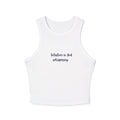 " Intuition is God whispering " Micro Rib Racer Tank Top