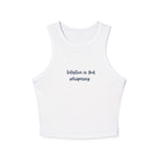 " Intuition is God whispering " Micro Rib Racer Tank Top