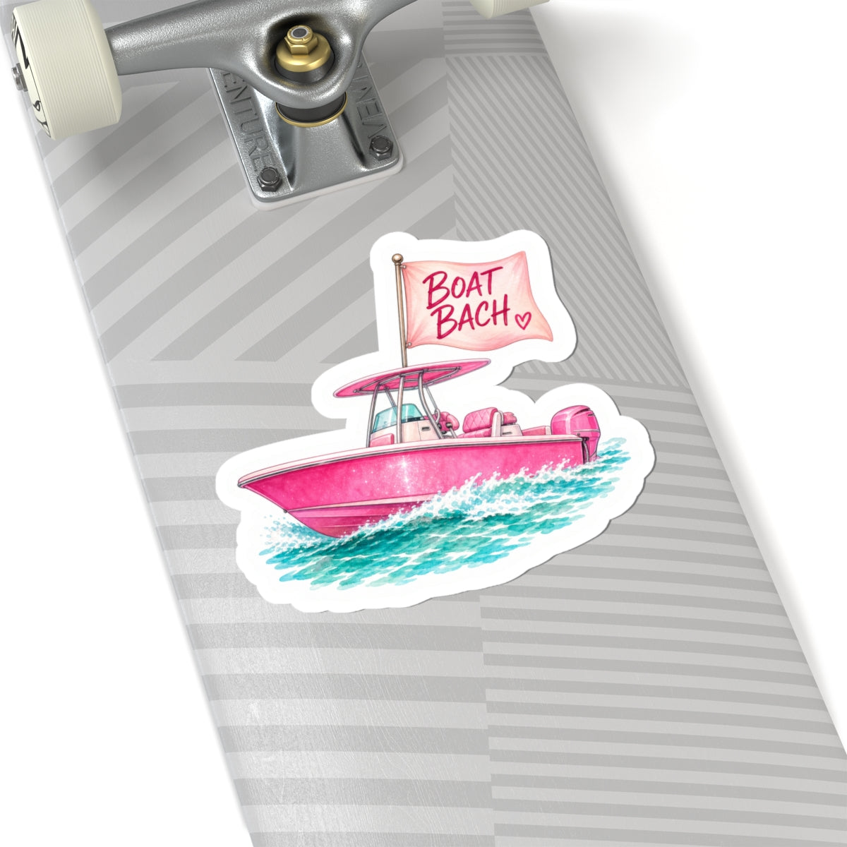 Boat Bach Pink Boat Sticker 🚤💕
