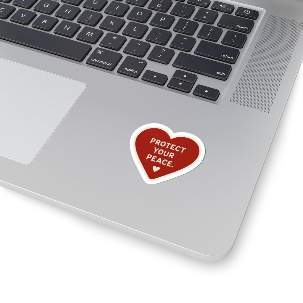 Protect Your Peace Heart Sticker