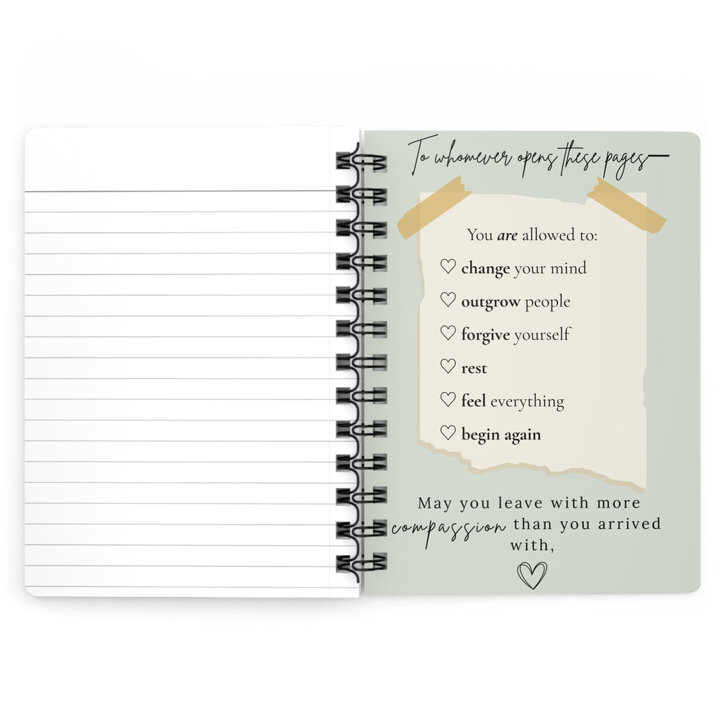 "Dear Me, I'm Sorry" Spiral Journal
