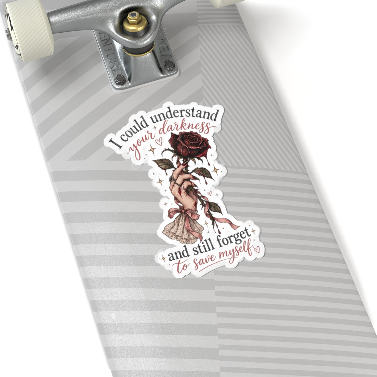 "I Could Understand Your Darkness and Still Forget to Save Myself" Sticker