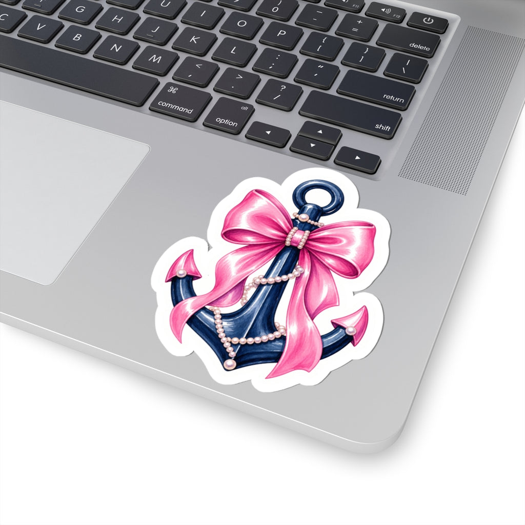 Pink Bow Anchor Sticker 🎀⚓️
