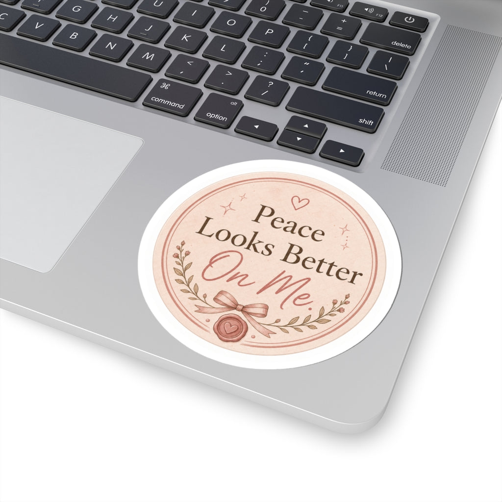 Peace Looks Better On Me Sticker