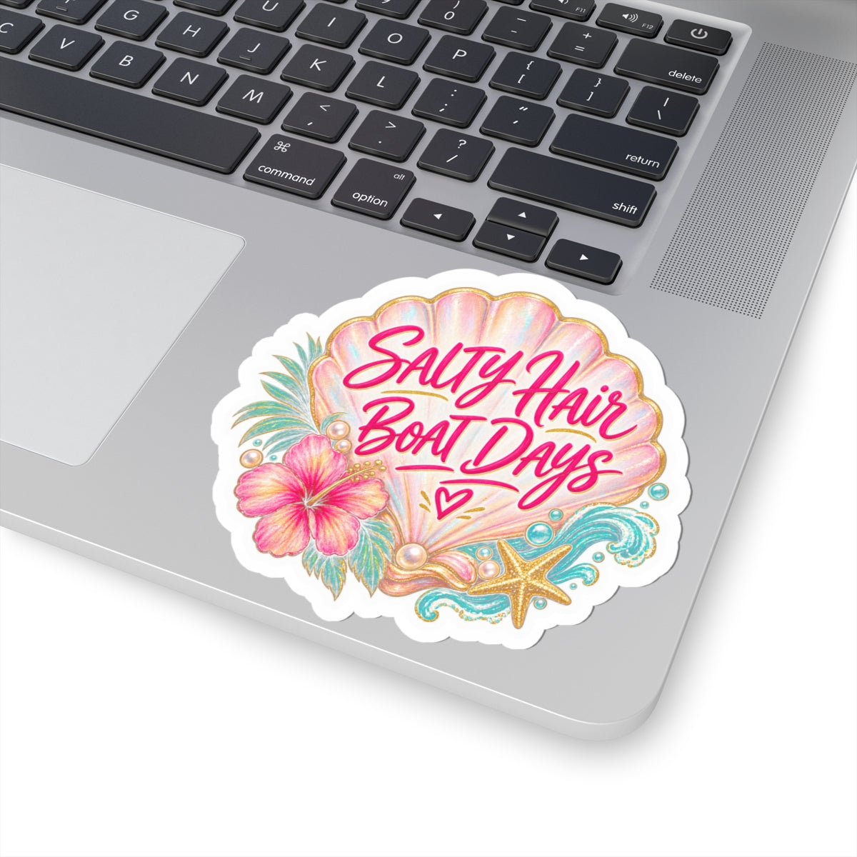 Salty Hair, Boat Days Sticker 🌺🌊💗