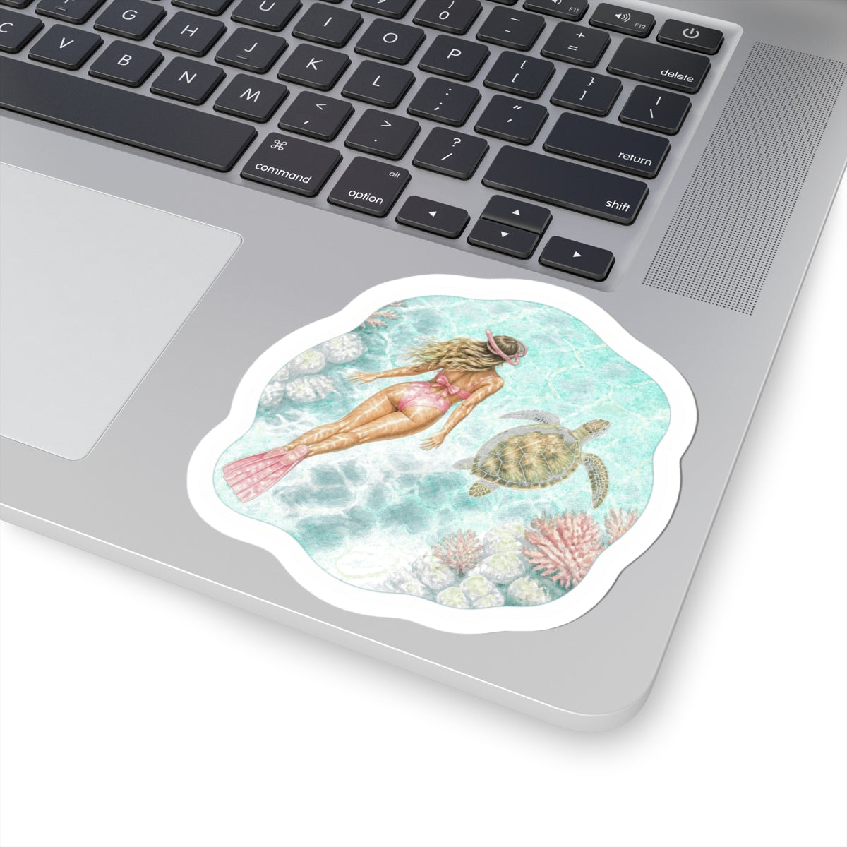 Mermaid & Sea Turtle Sticker
