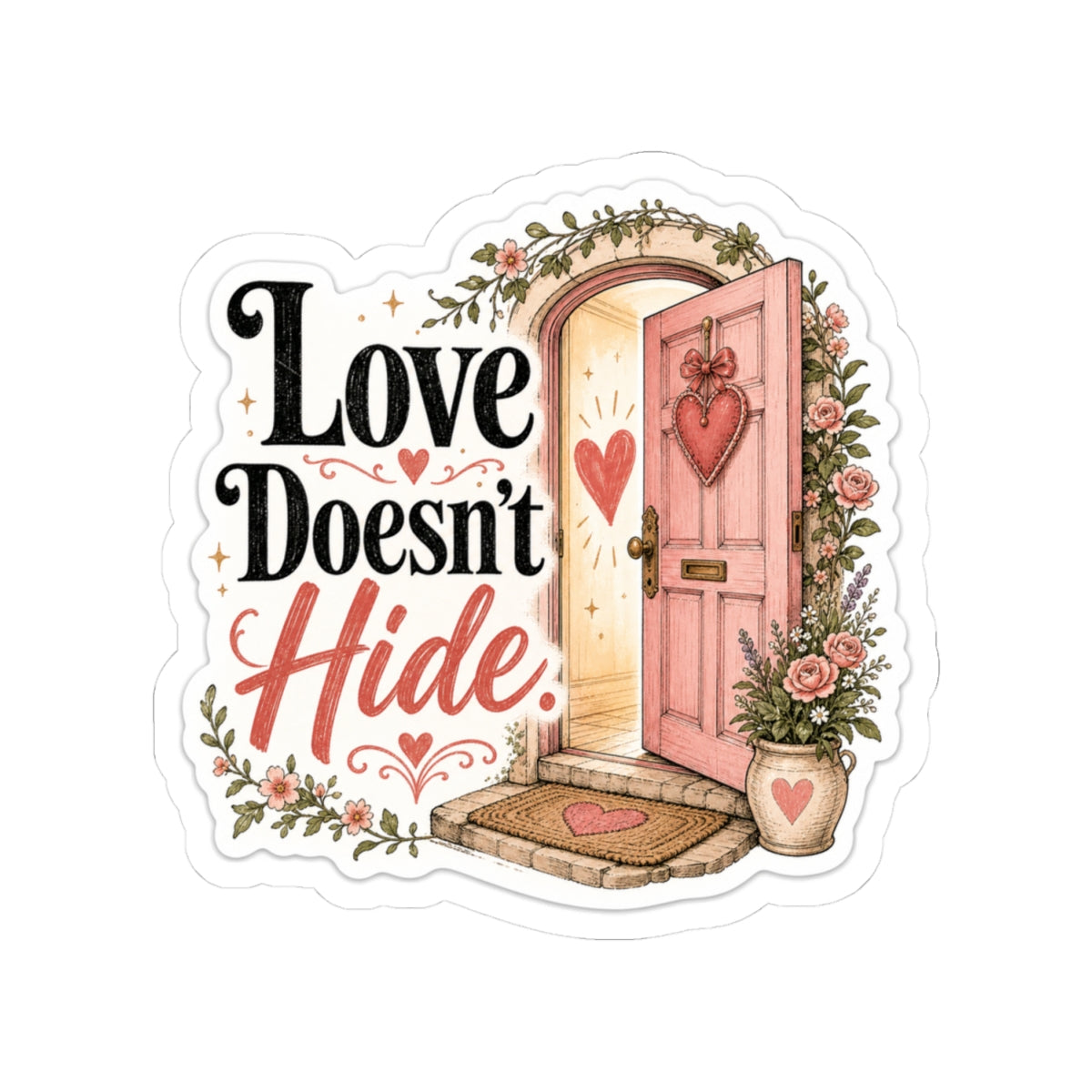 Love Doesn't Hide Sticker