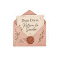 Dear Drew, Return to Sender Sticker