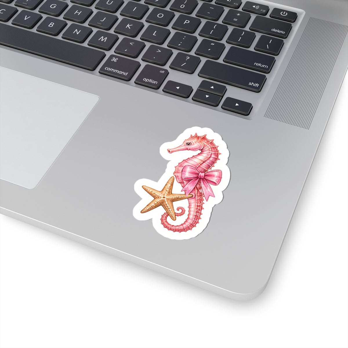 Pink Seahorse Sticker 🎀🌊
