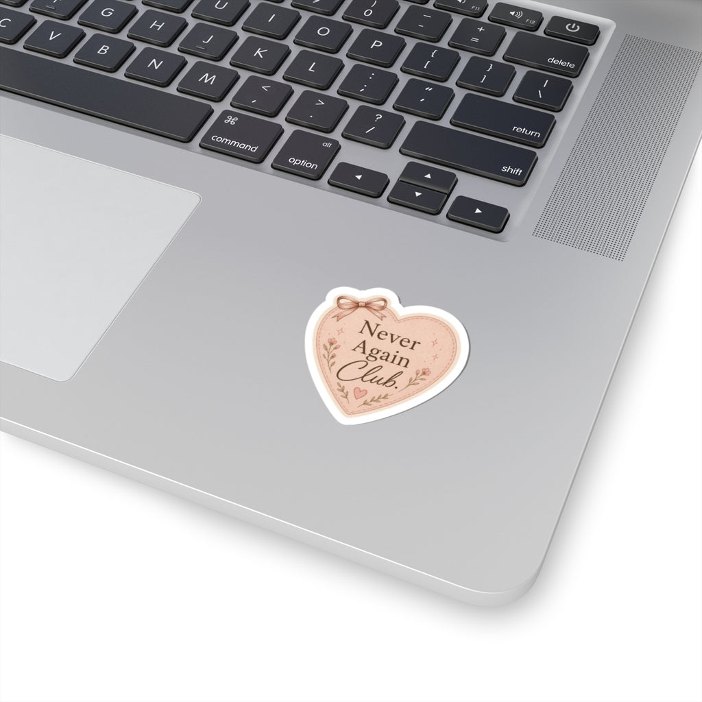 Never Again Club Heart Sticker