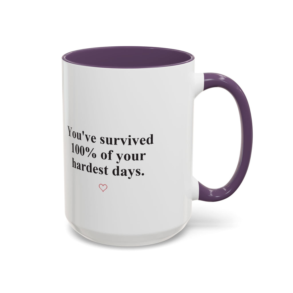 You’ve Survived 100% of Your Hardest Days Coffee Mug