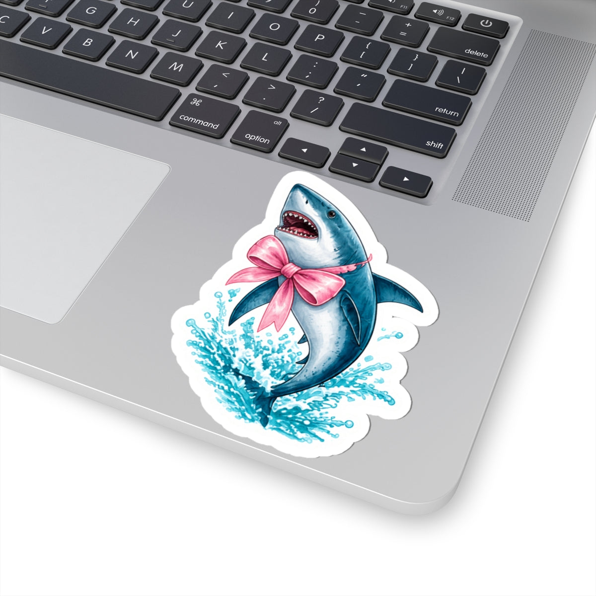 Pink Bow Shark Sticker 🎀🦈