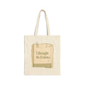 Tote Bag — "I Brought the Evidence" Vintage Notebook Print