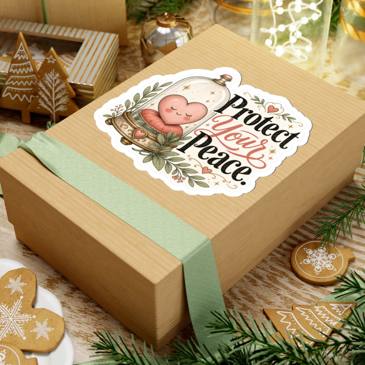 Protect Your Peace Heart Sticker