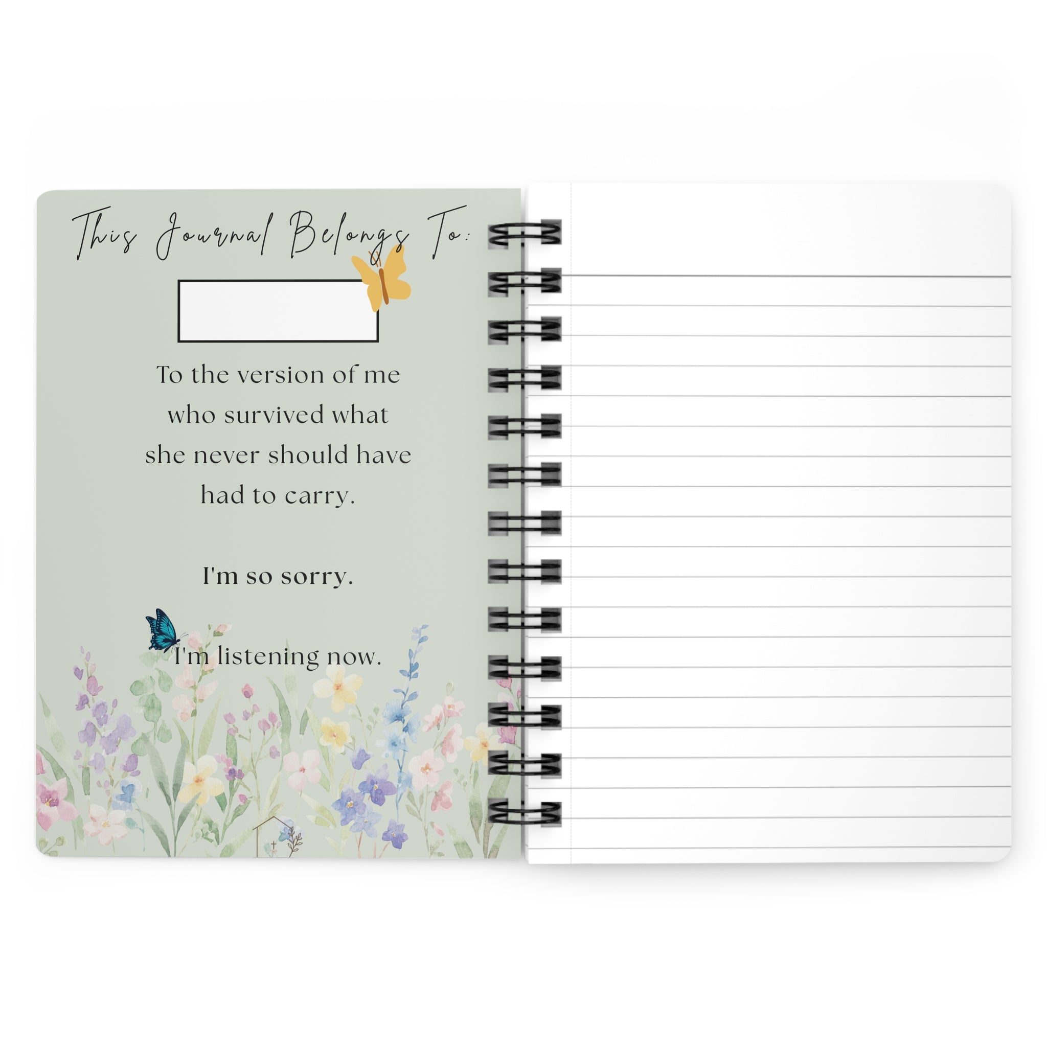 "Dear Me, I'm Sorry" Spiral Journal