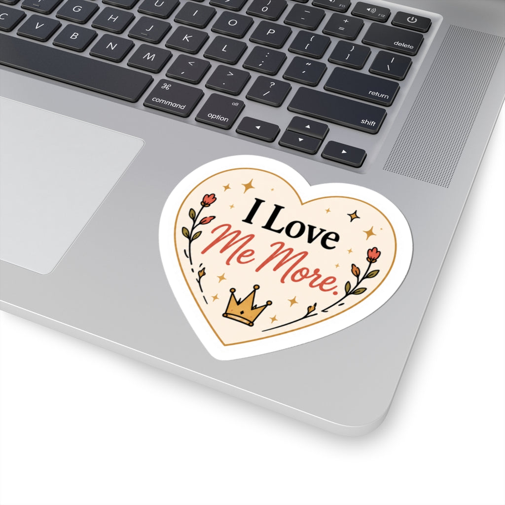 I Love Me More Heart Sticker