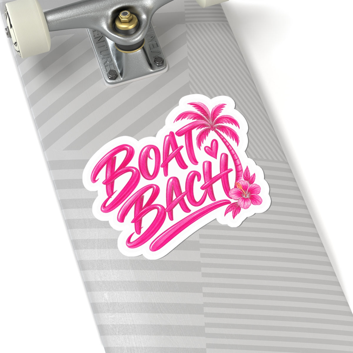 Boat Bach Pink Palm Sticker 🌴💕