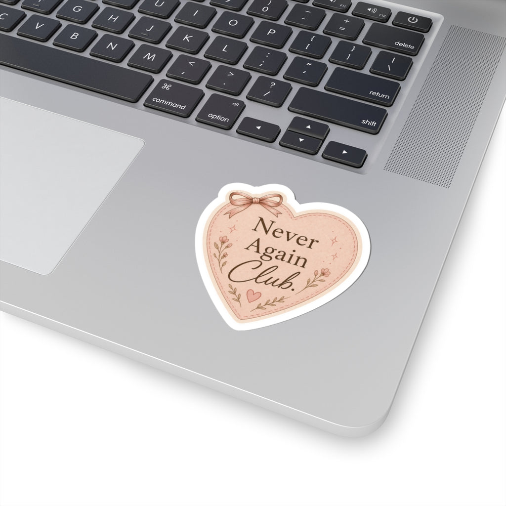 Never Again Club Heart Sticker