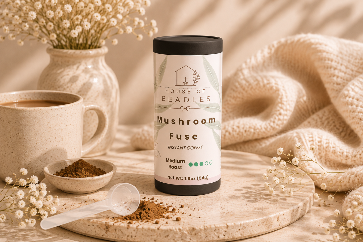 Mushroom Fuse Instant Coffee (Medium Roast)