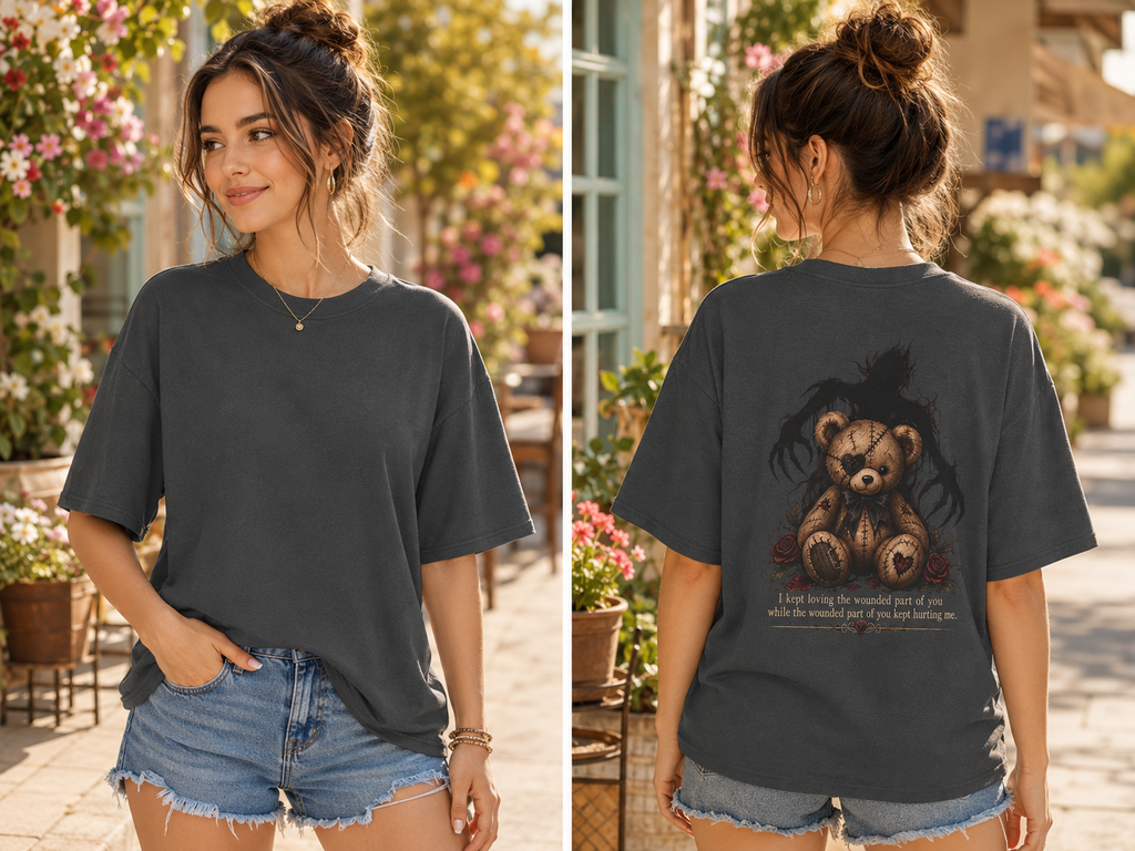 I Loved the Monster Softly Teddy Shadow Tee
