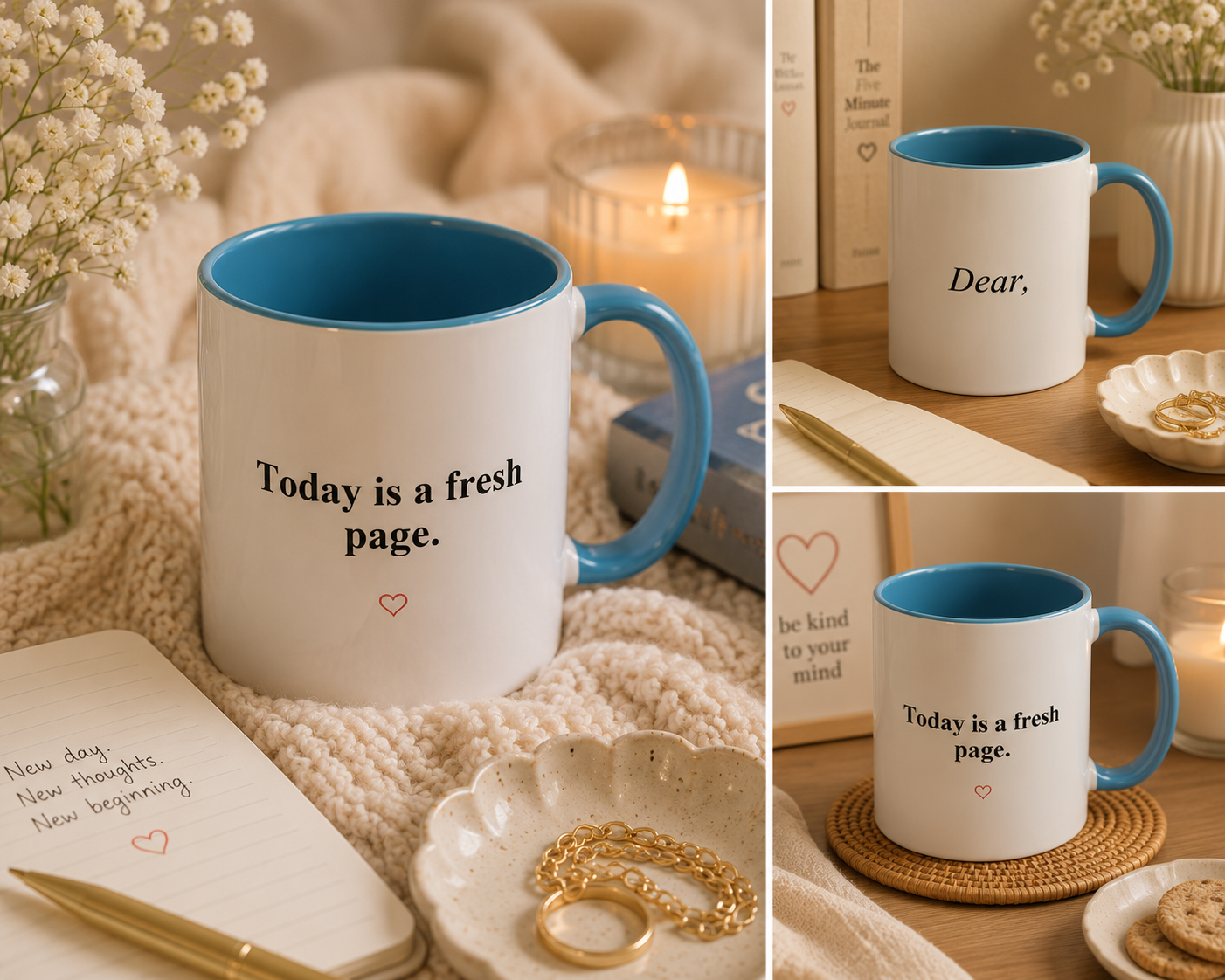 Today Is a Fresh Page Accent Coffee Mug