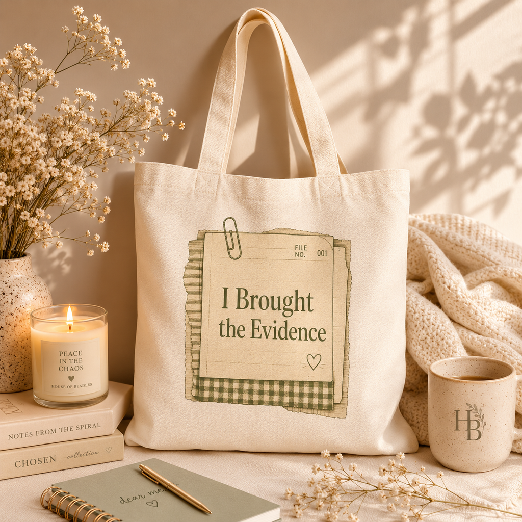 "I Brought the Evidence" Canvas Tote