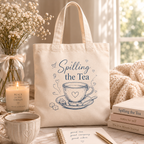 "Spilling the Tea" Canvas Tote Bag