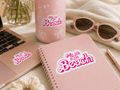 "My Job Is Just Beach" Kiss-Cut Sticker