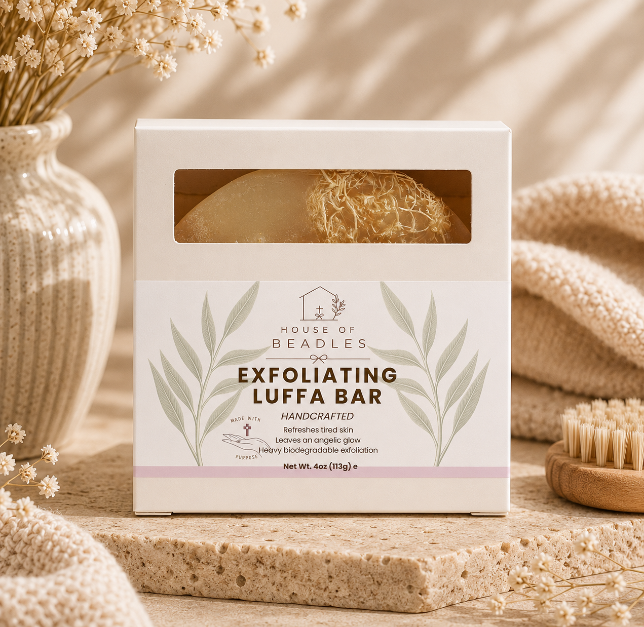 Exfoliating Luffa Bar