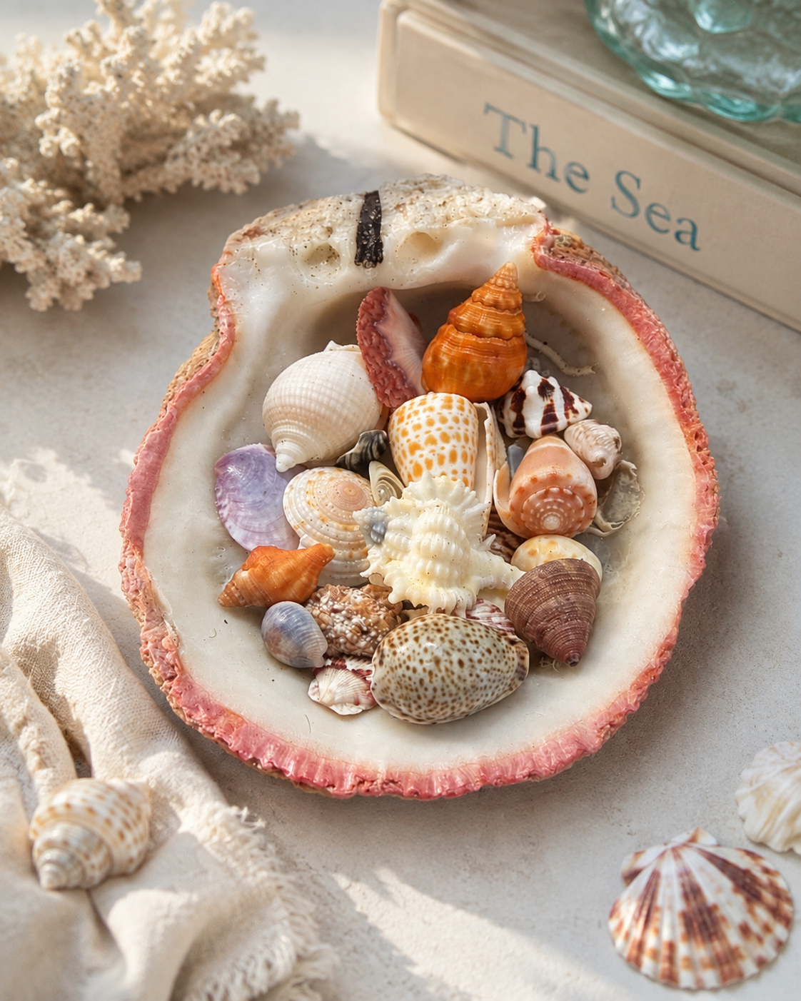 Handmade Oyster Shell Treasure Dish